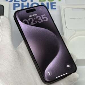 IMG_5109 iPhone 15 pro 128GB zwart /kras vrij /87% batt /garantie