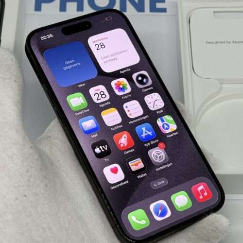 IMG_5110 iPhone 15 pro 128GB zwart /kras vrij /87% batt /garantie
