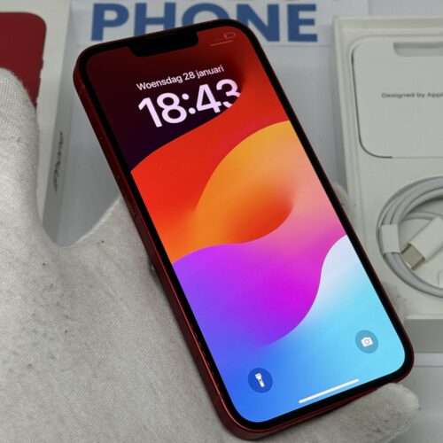 iPhone 13 512GB rood /zeer net /86% batt /garantie