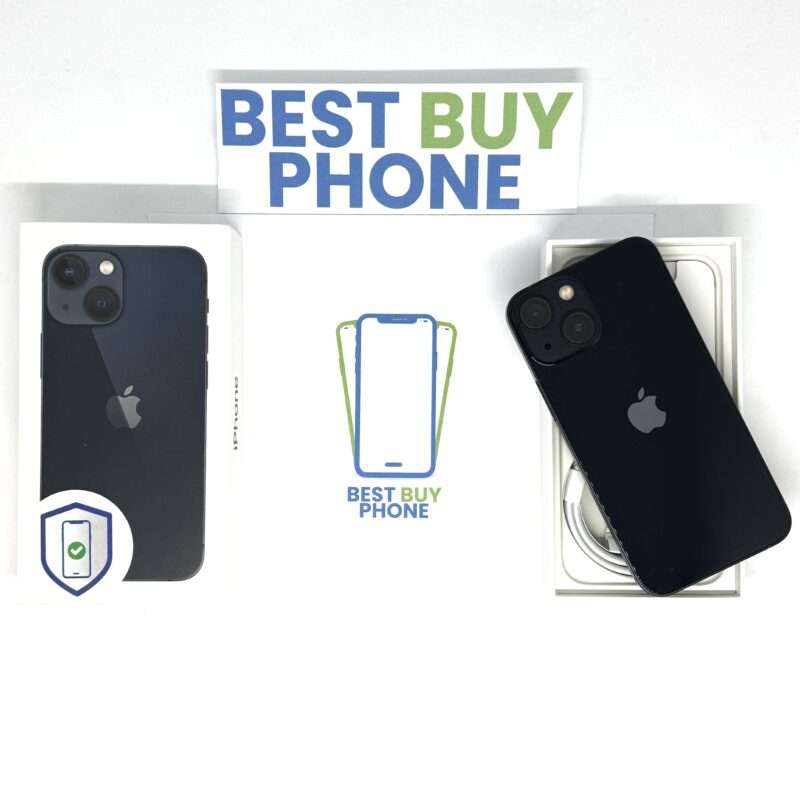 iPhone 13 mini 128GB zwart /90% batt /krasvrij /garantie