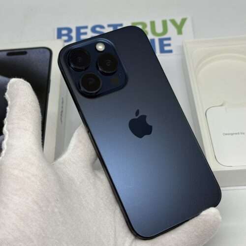 IMG_6024 iPhone 15 pro 256GB blauw /krasvrij glas /87% batt /garantie