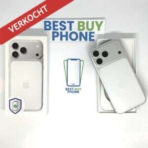 iPhone 17 Pro 256GB zilver /krasvrij /100% batt /garantie