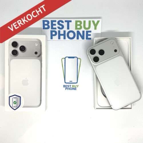 iPhone 17 Pro 256GB zilver /krasvrij /100% batt /garantie