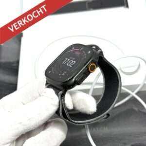 Apple Watch Ultra 2 zwart / zwarte trail Loop /100% batt /garantie