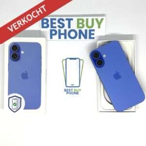 iPhone 16 128GB blauw /licht gebruikt /100% batt /garantie