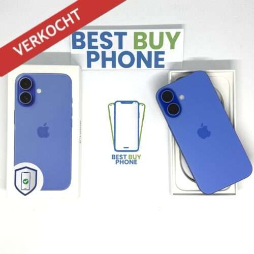 iPhone 16 128GB blauw /licht gebruikt /100% batt /garantie