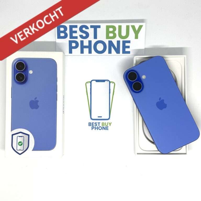 iPhone 16 128GB blauw /licht gebruikt /100% batt /garantie