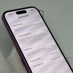 IMG_0031 iPhone 16 128GB roze /krasvrij /91% batt /garantie