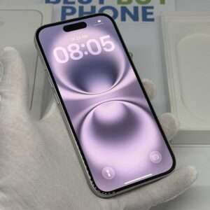 iPhone 16 128GB wit /zeer net /100% batt /garantie