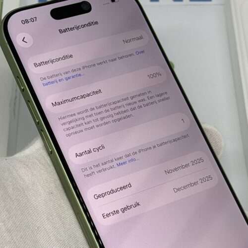 iPhone 17 256GB groen /ongebruikt + 12 maanden garantie