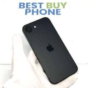 iPhone 16E 128GB zwart /krasvrij /100% batt /garantie