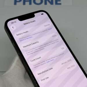 iPhone 16E 128GB zwart /krasvrij /100% batt /garantie