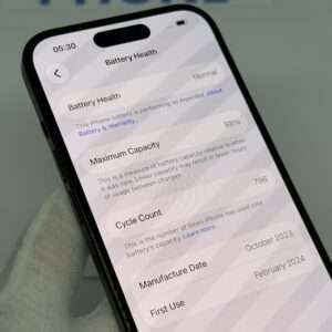 iPhone 15 128GB zwart /88% batt /zeer net /garantie