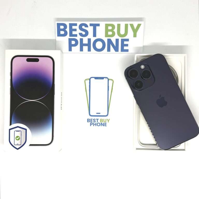 iPhone 14 Pro 128GB paars /100% batt /krasvrij glas /garantie