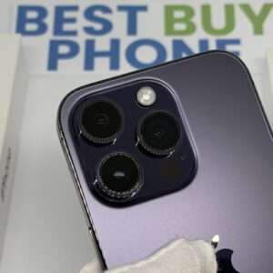 iPhone 14 Pro 128GB paars /100% batt /krasvrij glas /garantie