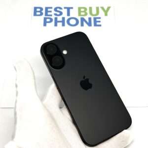 iPhone 16 128GB zwart /krasvrij /100% batt /garantie