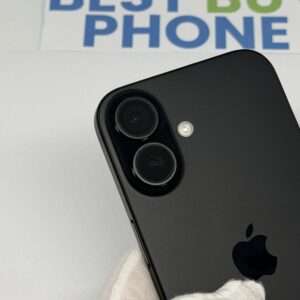 iPhone 16 128GB zwart /krasvrij /100% batt /garantie