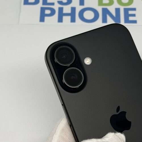 iPhone 16 128GB zwart /krasvrij /100% batt /garantie