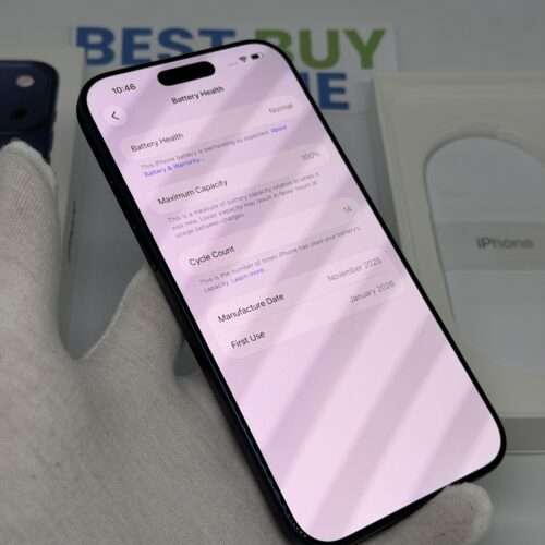 iPhone 17 Pro Max 256GB blauw /krasvrij /100% batt /garantie