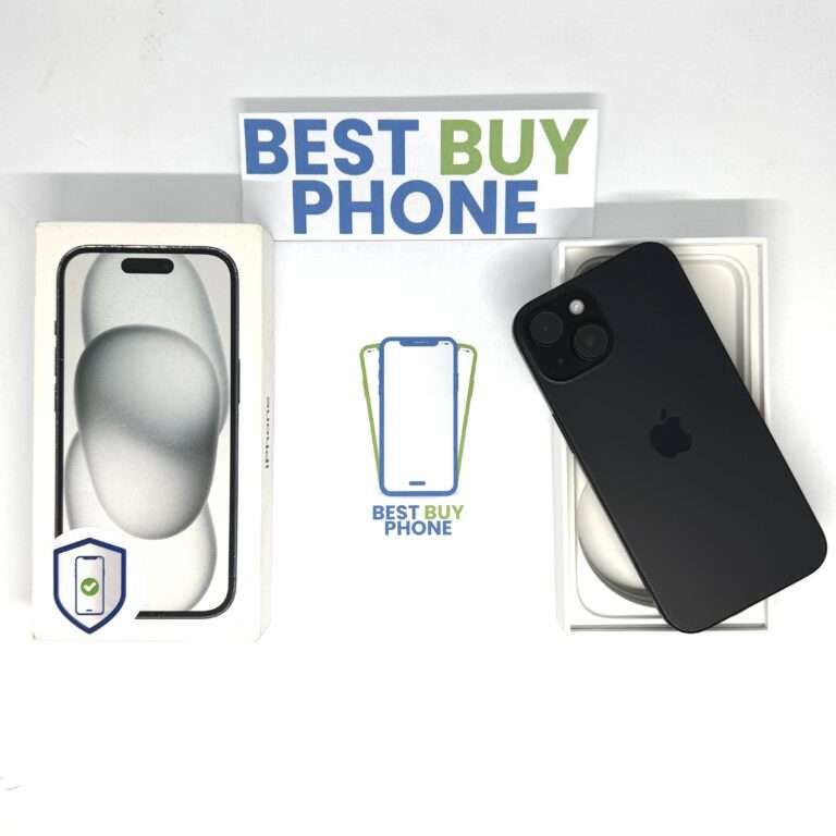 iPhone 15 256GB zwart /90% batt /krasvrij scherm /garantie