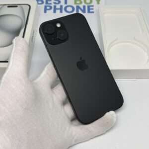 iPhone 15 256GB zwart /90% batt /krasvrij scherm /garantie