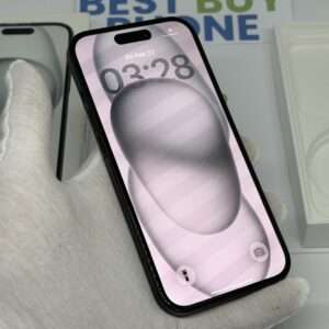 iPhone 15 256GB zwart /90% batt /krasvrij scherm /garantie