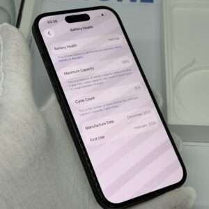 iPhone 15 256GB zwart /90% batt /krasvrij scherm /garantie