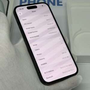 iPhone 15 256GB zwart /90% batt /krasvrij scherm /garantie