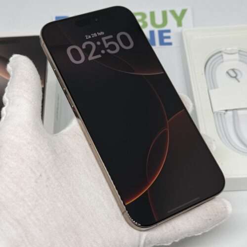 IMG_0229 2 iPhone 16 Pro Max 256GB goud /krasvrij /100% batt /garantie