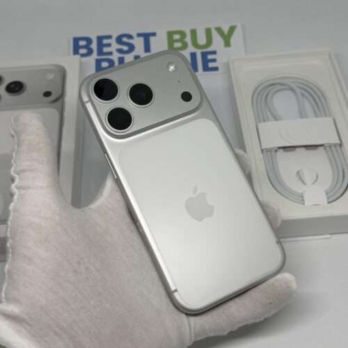 iPhone 17 Pro 256GB zilver /100% batt /krasvrij /garantie