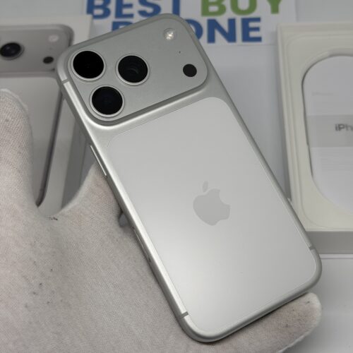 iPhone 17 Pro 256GB zilver /krasvrij /100% batt /garantie