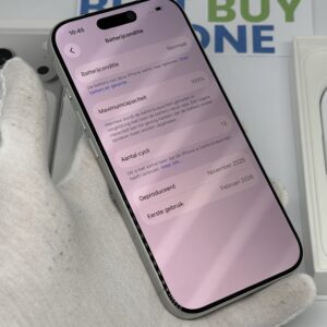 iPhone 17 Pro 256GB zilver /krasvrij /100% batt /garantie