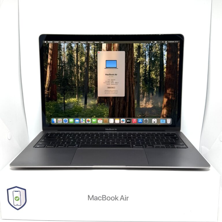 MacBook Air M1 256GB grijs /zeer net /88% batt /garantie