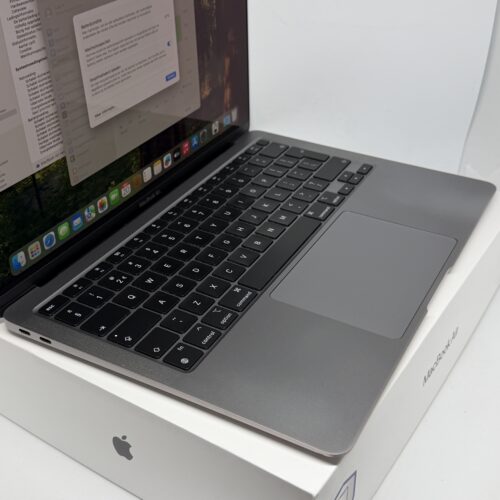 MacBook Air M1 256GB grijs /zeer net/88% batt /garantie