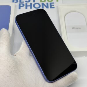iPhone 16 128GB blauw /krasvrij glas /100% batt /garantie
