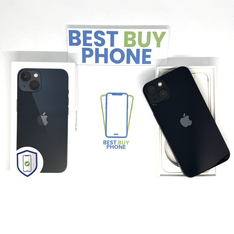 iPhone 13 128GB zwart /krasvrij scherm /100% batt /garantie