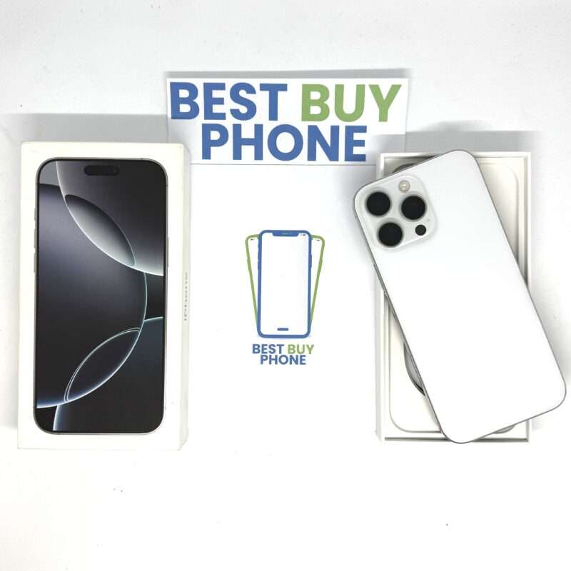 iPhone 16 Pro Max 256GB wit /krasvrij scherm /100% batt /garantie