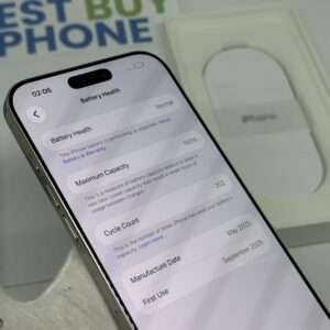 IMG_5374 iPhone 16 Pro Max 256GB wit /krasvrij scherm /100% batt /garantie