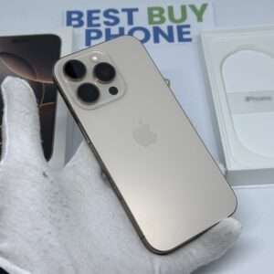 iPhone 16 Pro 256GB goud E-sim /91% batt /krasvrij /garantie