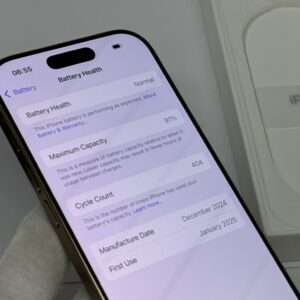 iPhone 16 Pro 256GB goud E-sim /91% batt /krasvrij /garantie