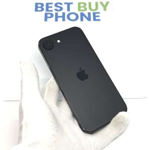 iPhone 16E 128GB zwart /krasvrij scherm /100% batt /garantie