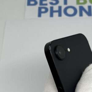 iPhone 16E 128GB zwart /krasvrij scherm /100% batt /garantie