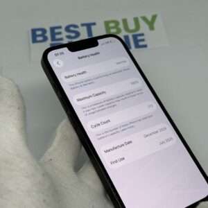 iPhone 16E 128GB zwart /krasvrij scherm /100% batt /garantie