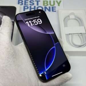 IMG_5493 iPhone 16 Pro 128GB zwart /100% batt /krasvrij scherm /garantie