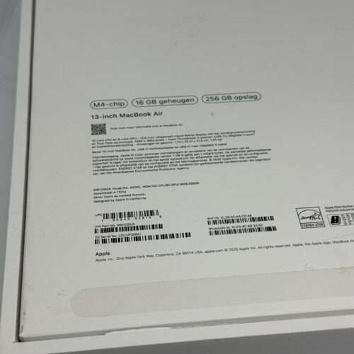 IMG_5497 MacBook Air M4 256GB blauw /16GB ram /krasvrij /100% batt /garantie