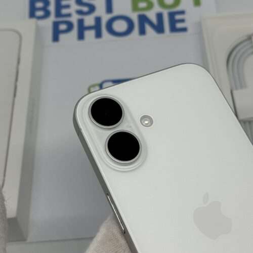 iPhone 16 128GB wit /100% batt /krasvrij /garantie