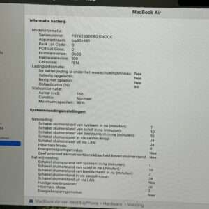 IMG_5525 2 MacBook Air M3 512GB blauw /16GB ram /krasvrij /95% batt /garantie
