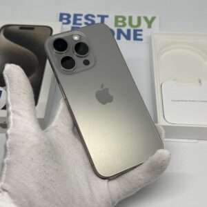 iPhone 15 Pro 256GB naturel /krasvrij /99% batt /garantie