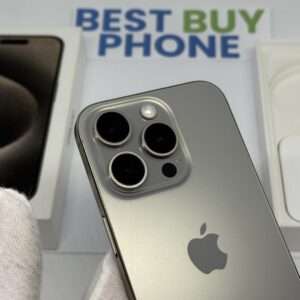 iPhone 15 Pro 256GB naturel /krasvrij /99% batt /garantie