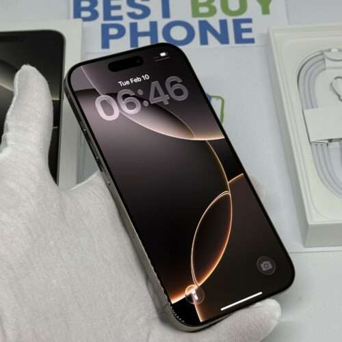 iPhone 16 Pro 256GB naturel /100% batt /krasvrij /garantie